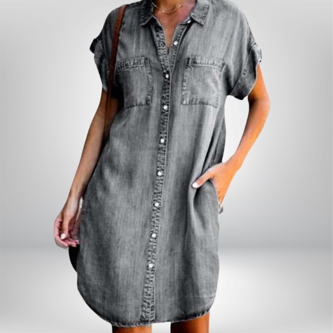 Agata - Casual Denim Dress