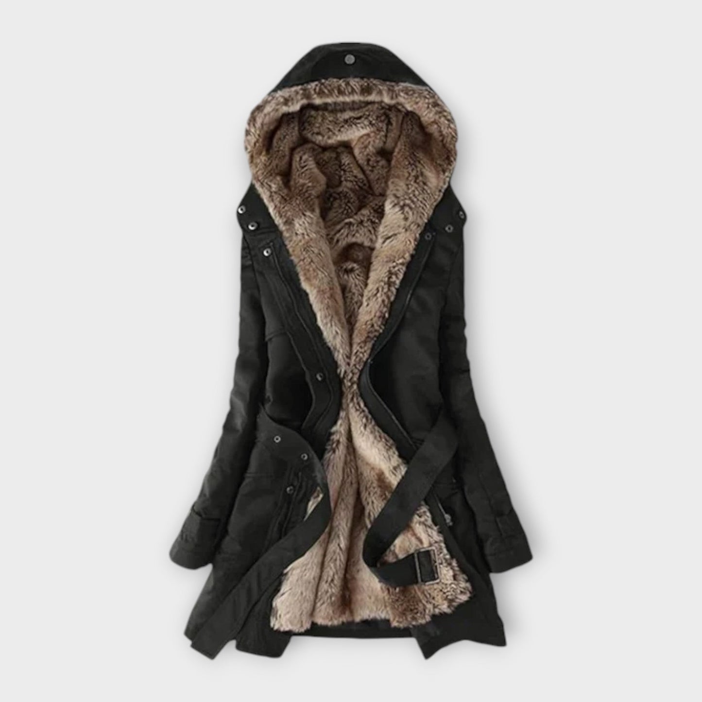 Mikash - Cozy Faux Fur Lined Coat