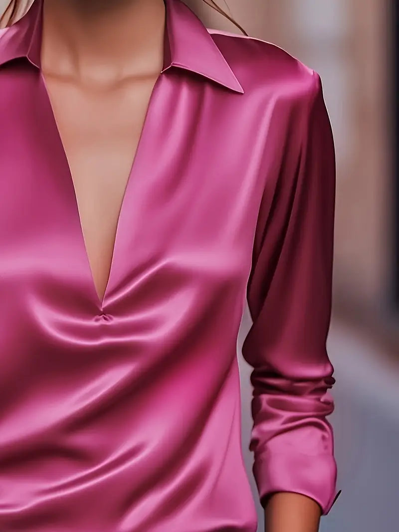 Nadene - Premium V-Neck Blouse