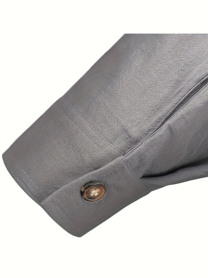 Shayne - Lightweight Cotton Linen Long Sleeve Shirt