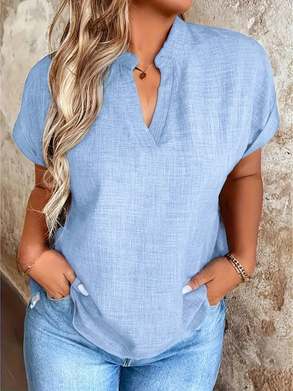 Rosabelle - Casual V Neck Blouse