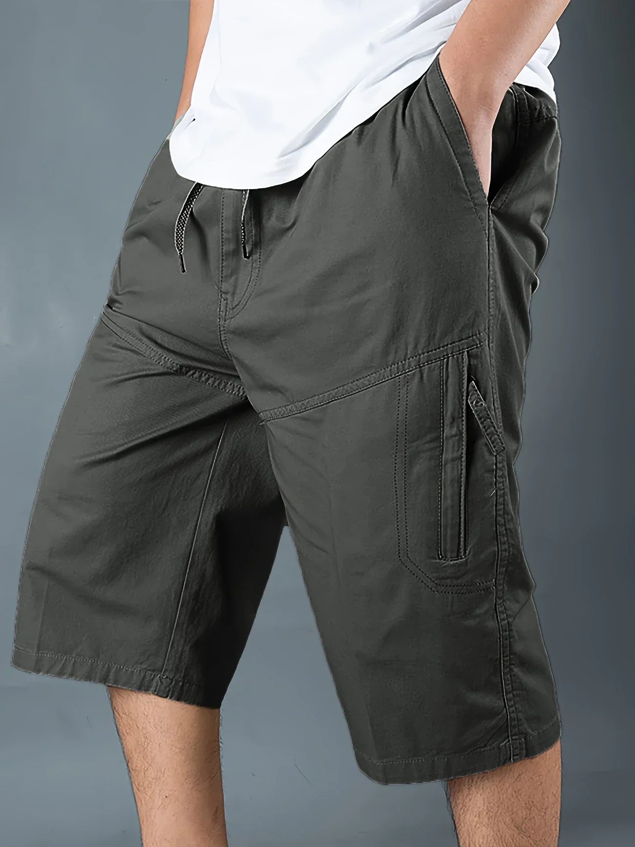 Stepan - Breathable And Multi-Pocket Cargo Shorts