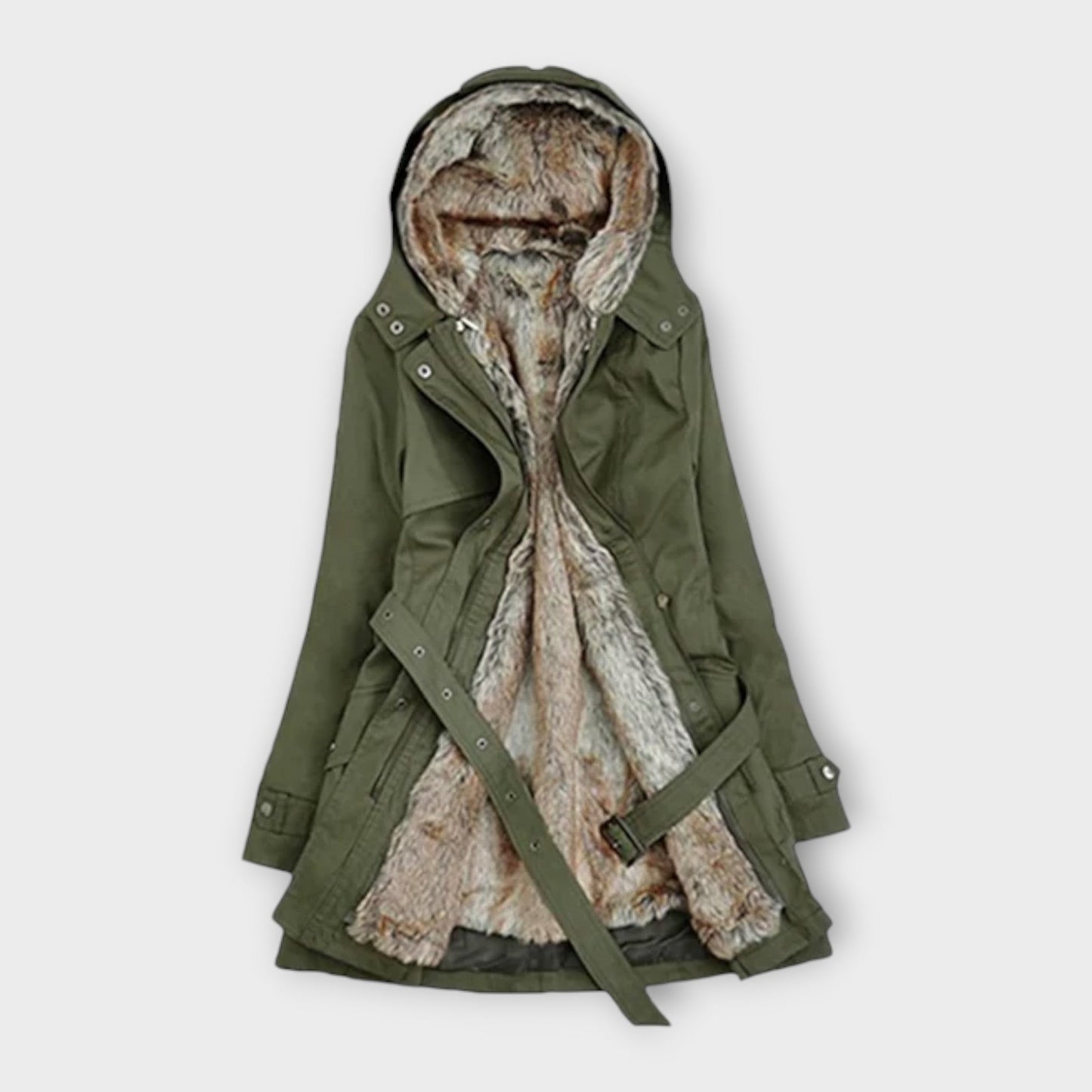 Mikash - Cozy Faux Fur Lined Coat