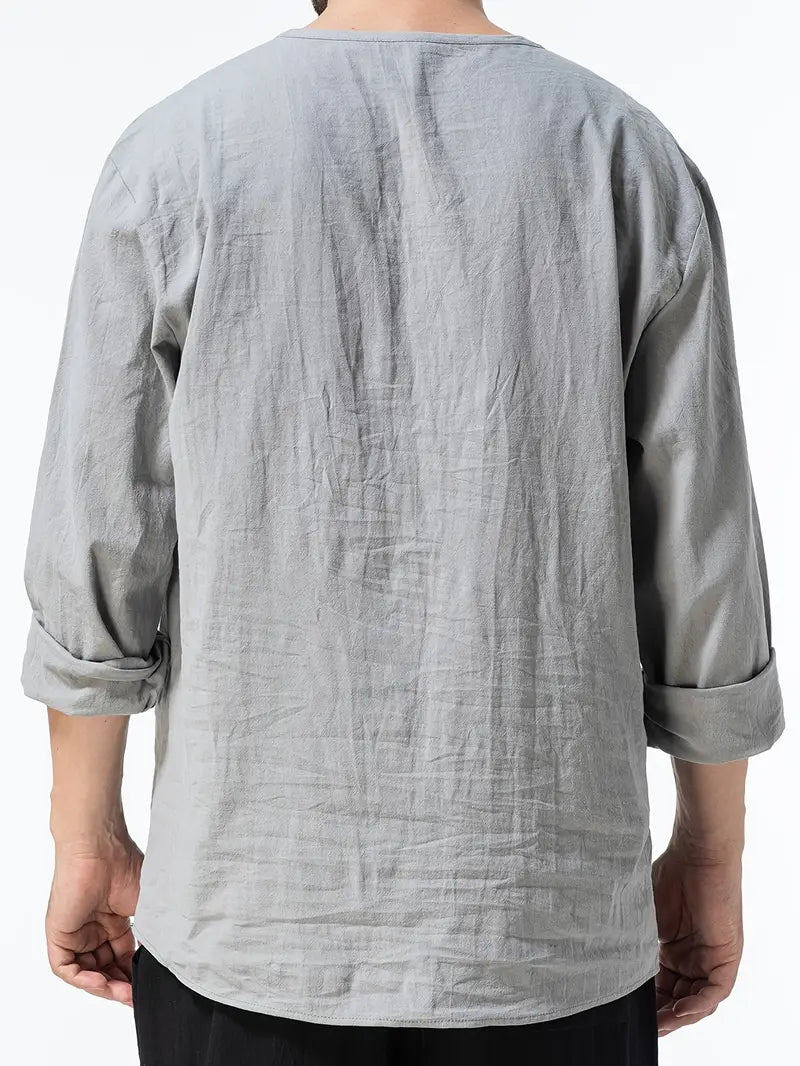 Pawel - Cotton Long Sleeve Shirt