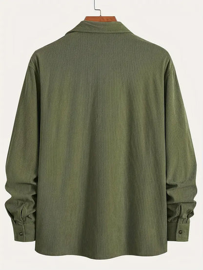 Rickey - Casual Corduroy Button-Up Shirt