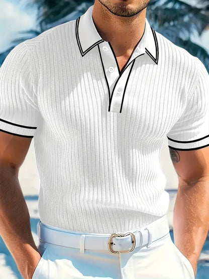 Orestis - Elegant Short Sleeve Polo Shirt