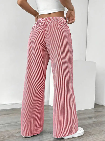 Alina - Elegant Striped Pant With Pockets