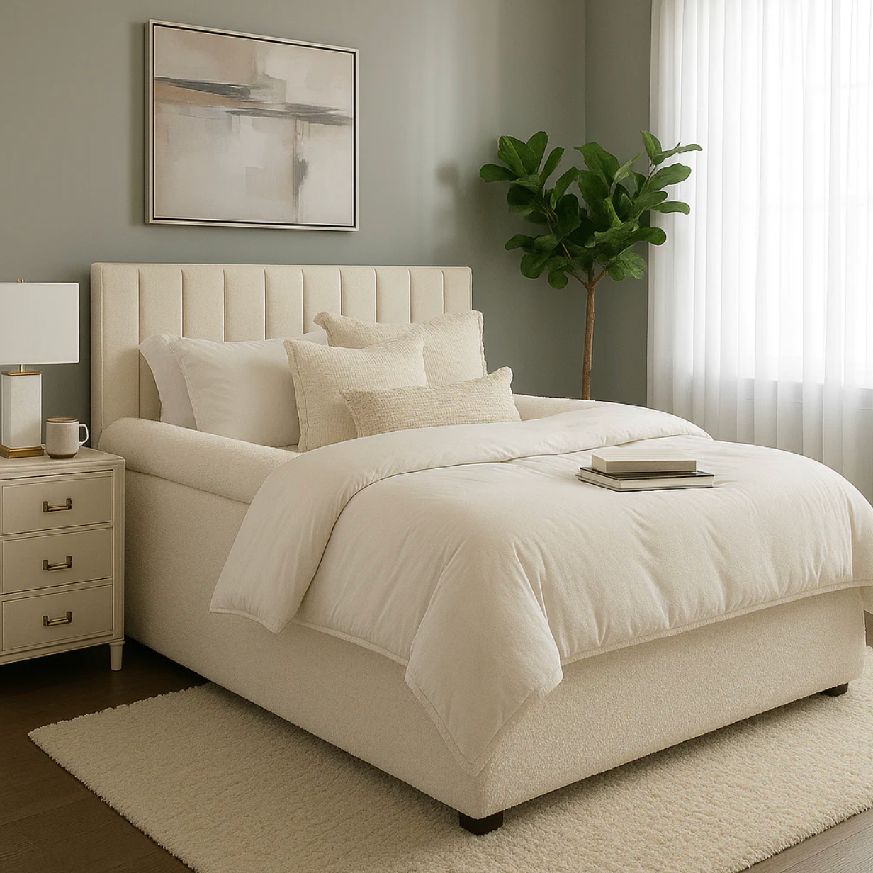 CozyNest™ - The world’s first bordered bed sheet