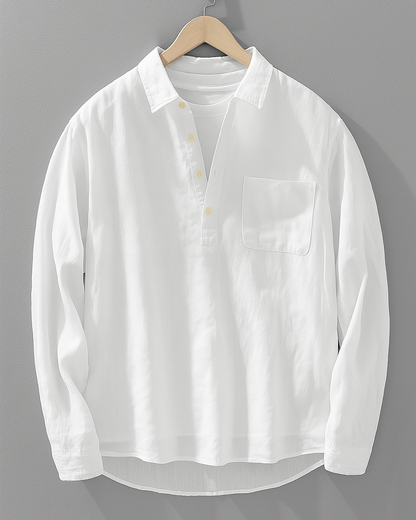Antuan - Comfortable Long Sleeve Shirt With Front Pocket