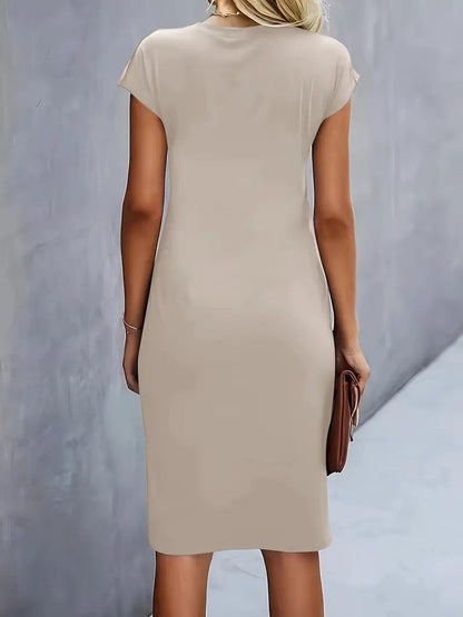 Adelina - Stylish Round Neck Dress