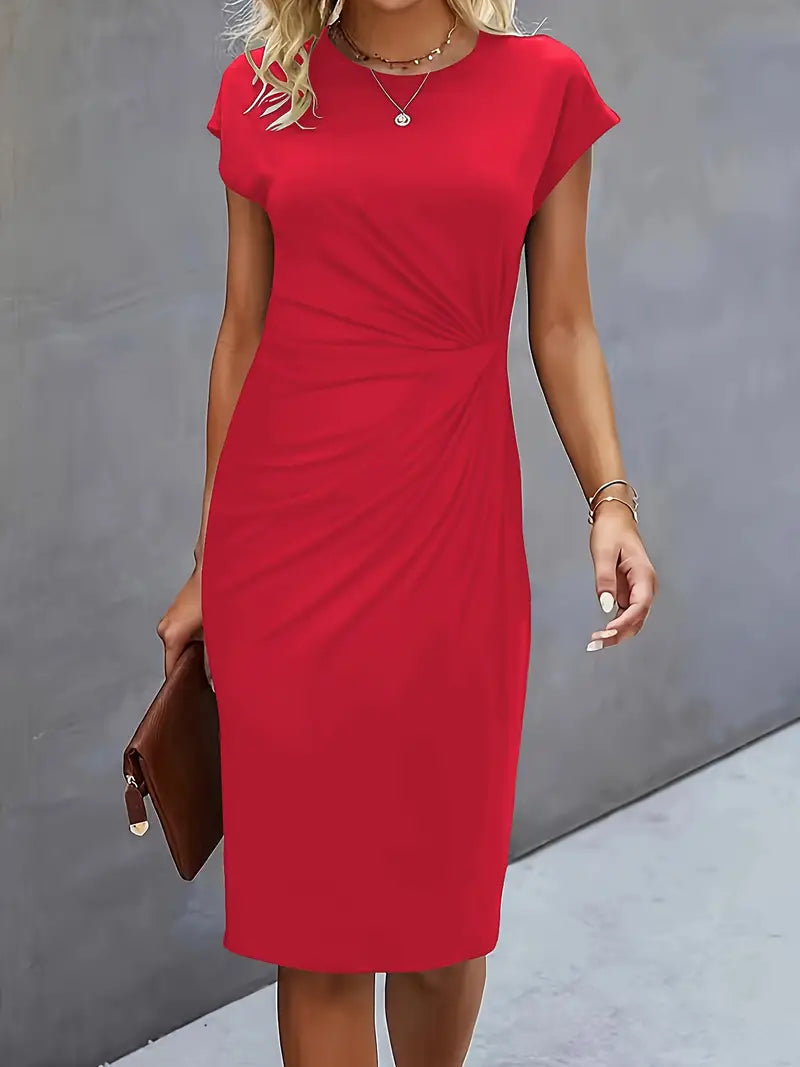 Adelina - Stylish Round Neck Dress