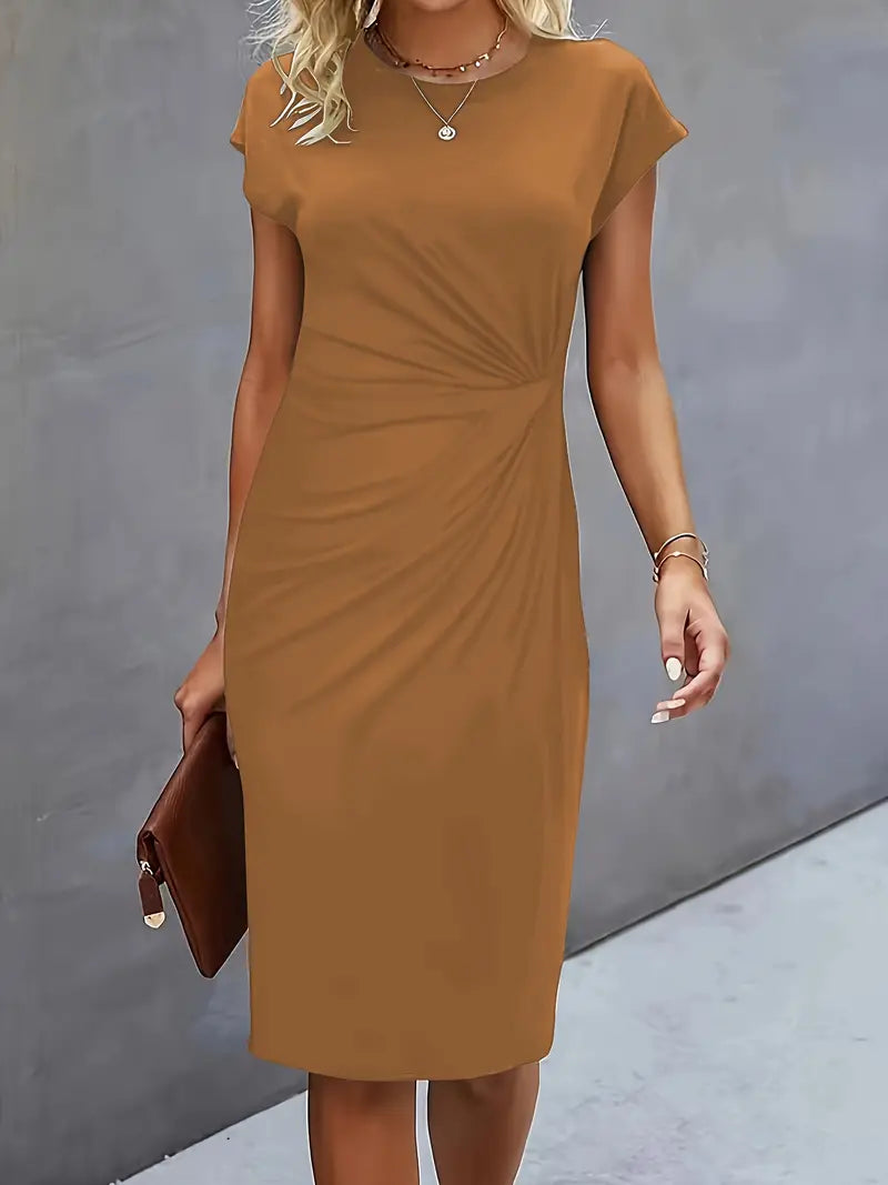 Adelina - Stylish Round Neck Dress