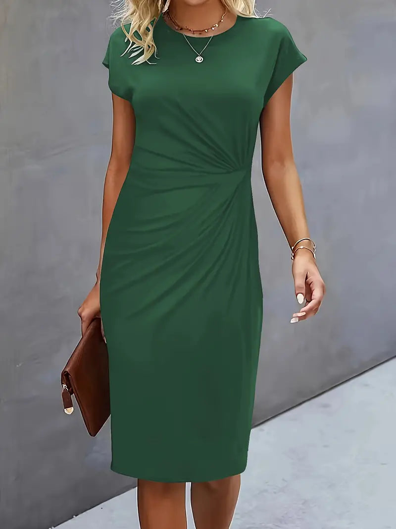 Adelina - Stylish Round Neck Dress