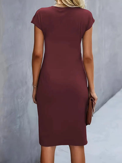 Adelina - Stylish Round Neck Dress