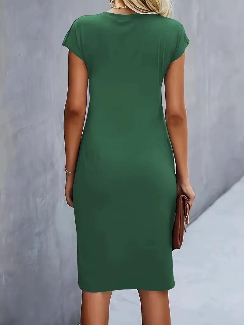 Adelina - Stylish Round Neck Dress