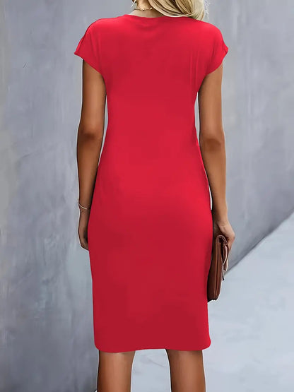 Adelina - Stylish Round Neck Dress