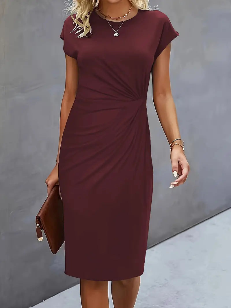 Adelina - Stylish Round Neck Dress