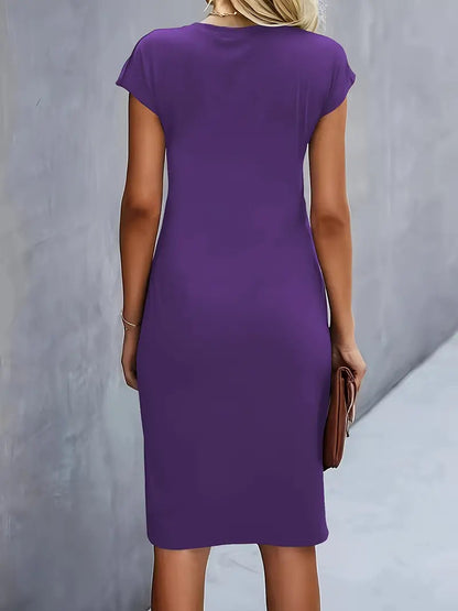 Adelina - Stylish Round Neck Dress