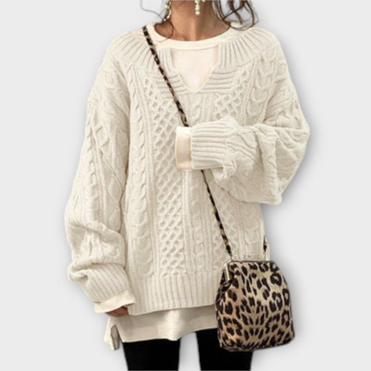 Chunky Cable Knit Oversized Sweater