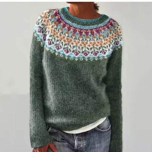KEIRA – MULTICOLOUR NORDIC JUMPER