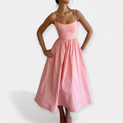 Shelley - Mini Dress With Round Neckline And Straps