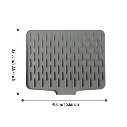 SilvaMat - Water Repellent Silicone Drain Mat