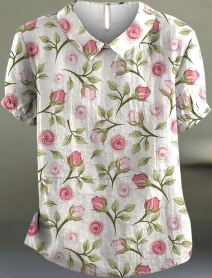 Nyelle - Casual Floral Print Blouse