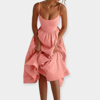 Shelley - Mini Dress With Round Neckline And Straps