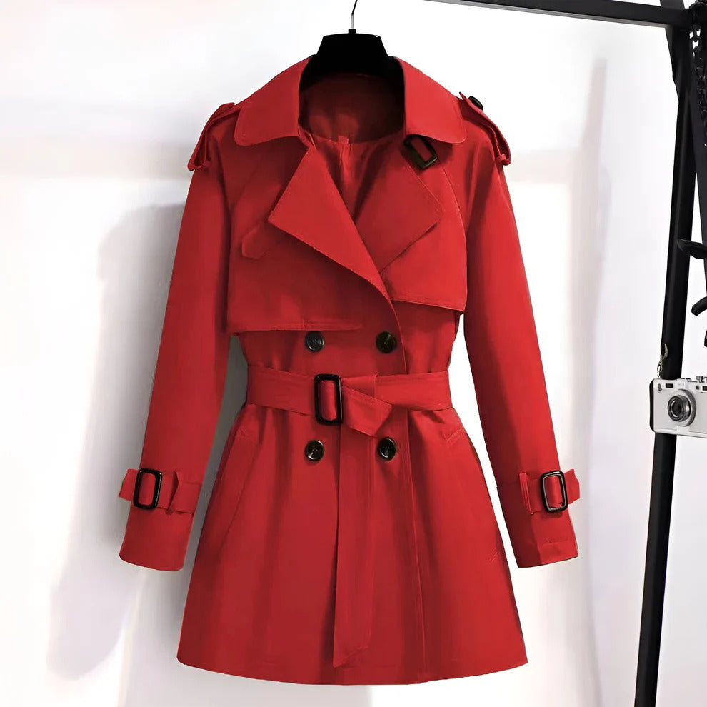 Mirella™ | Short and Chic Trench Coat for Women