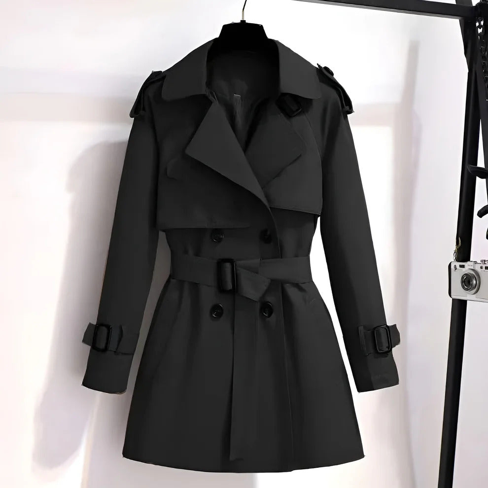 Mirella™ | Short and Chic Trench Coat for Women