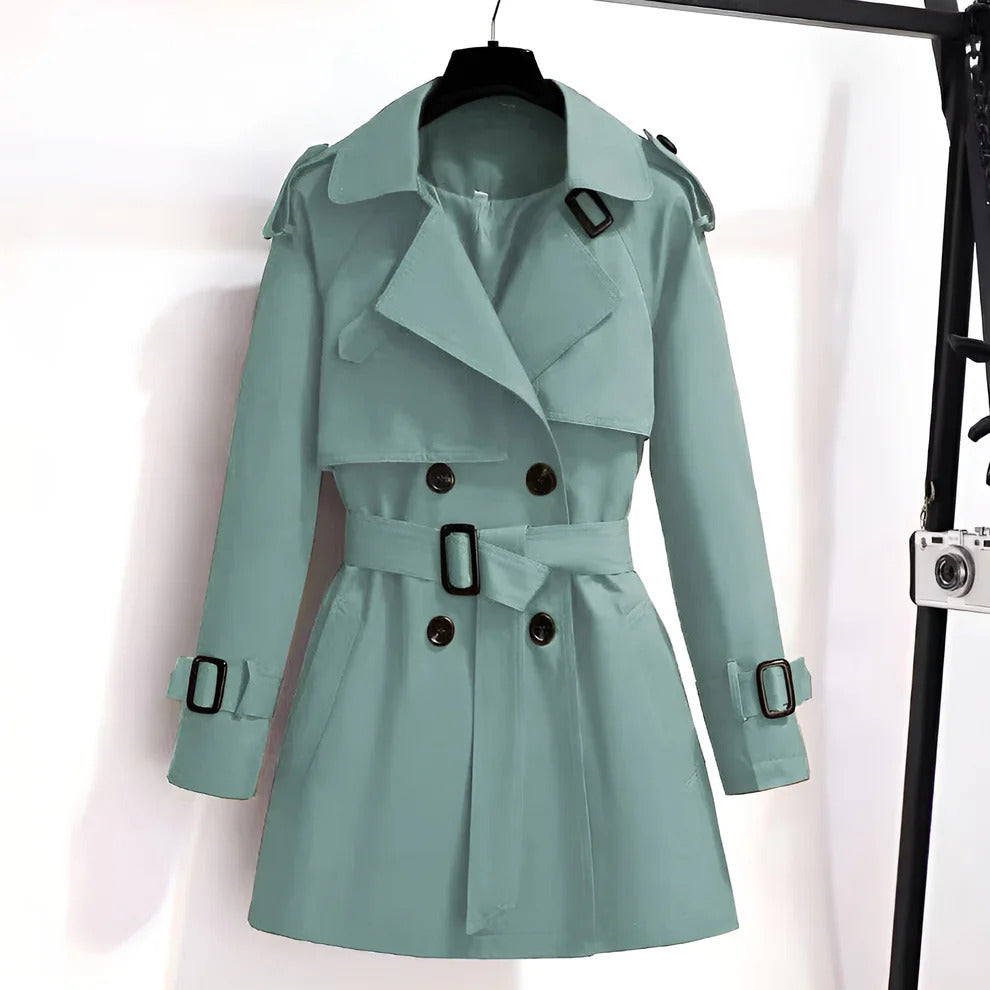 Mirella™ | Short and Chic Trench Coat for Women