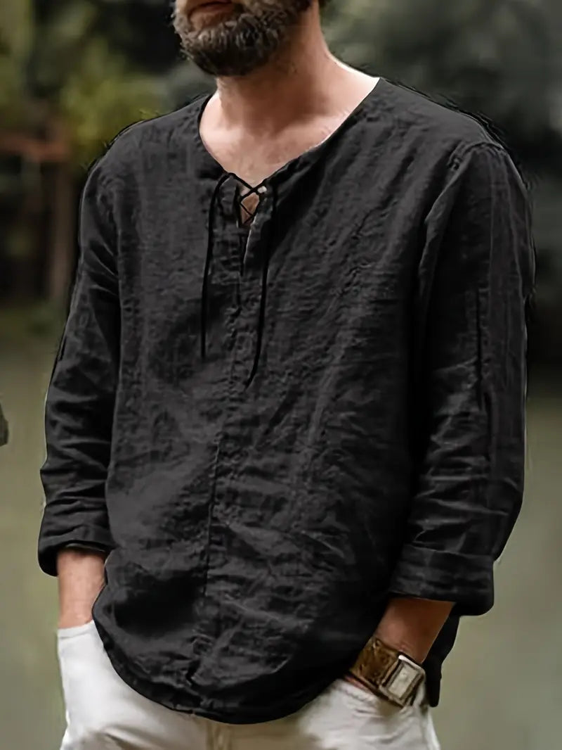 Pawel - Cotton Long Sleeve Shirt