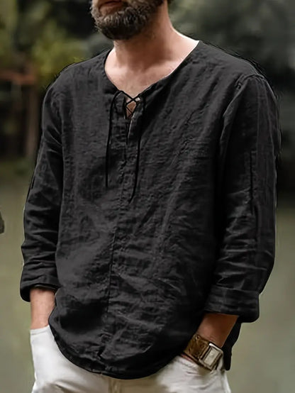 Pawel - Cotton Long Sleeve Shirt