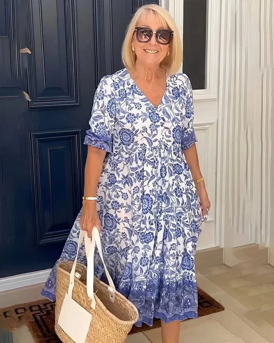 Perla - V Neck Bohemian Dress