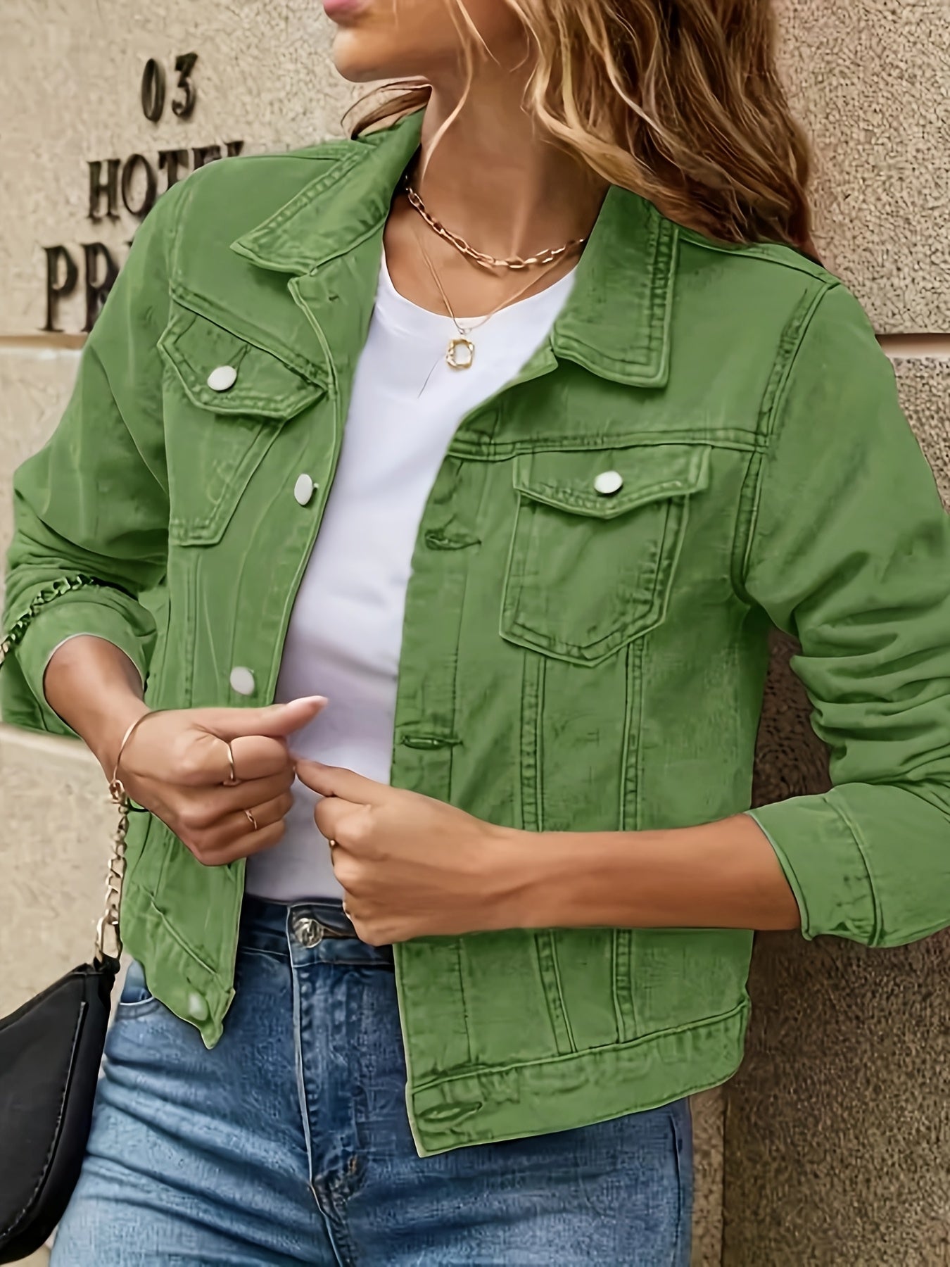 Rosalyn - Boho Style Short Sleeve Denim Jacket