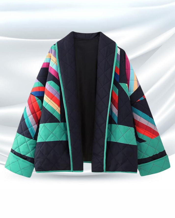 ISOBEL – RETRO PATCHWORK COAT