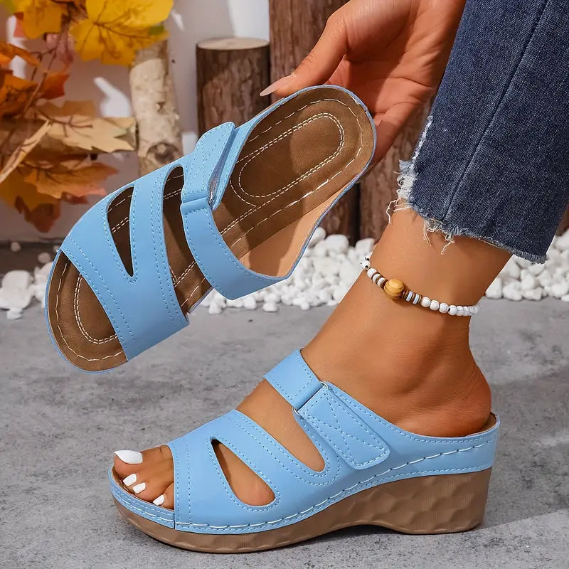 Rowella - Stylish Wedge Sandal With Strap