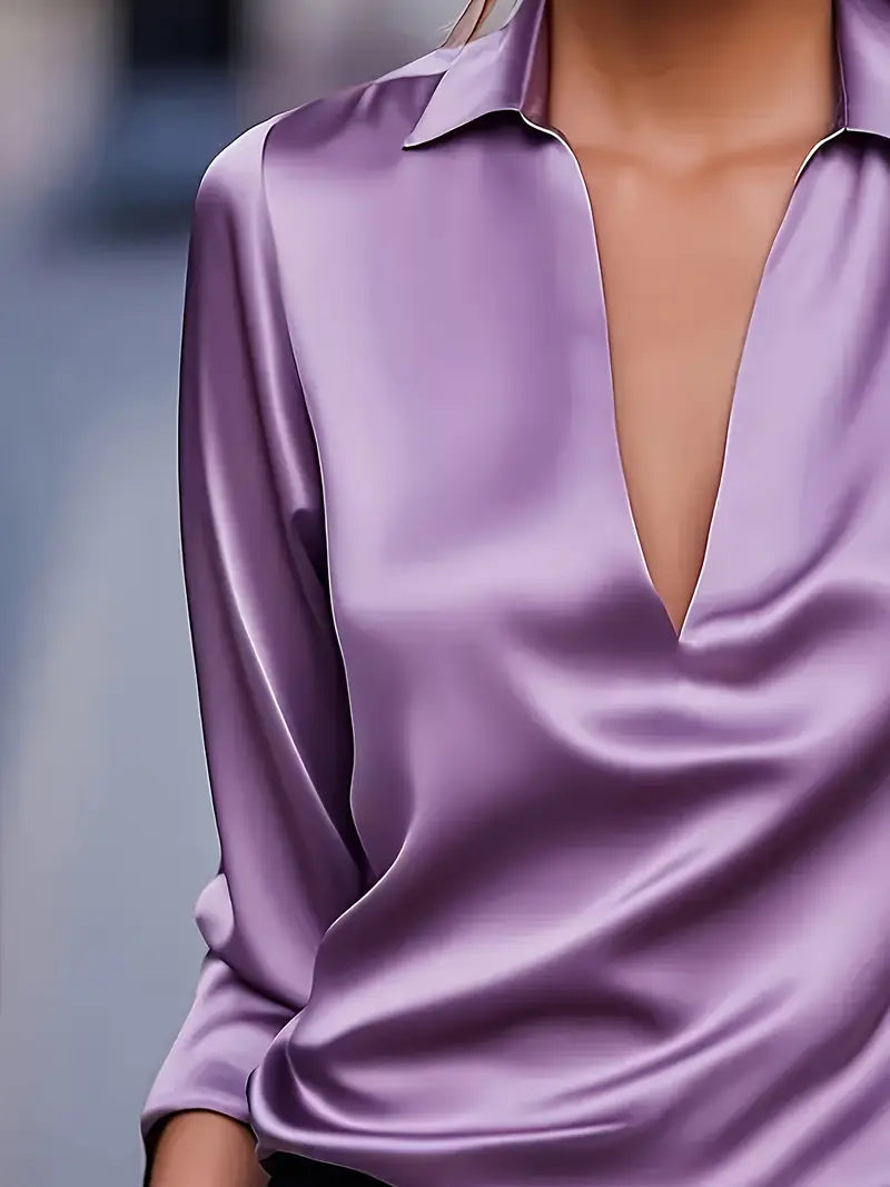 Nadene - Premium V-Neck Blouse