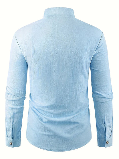 Shayne - Lightweight Cotton Linen Long Sleeve Shirt
