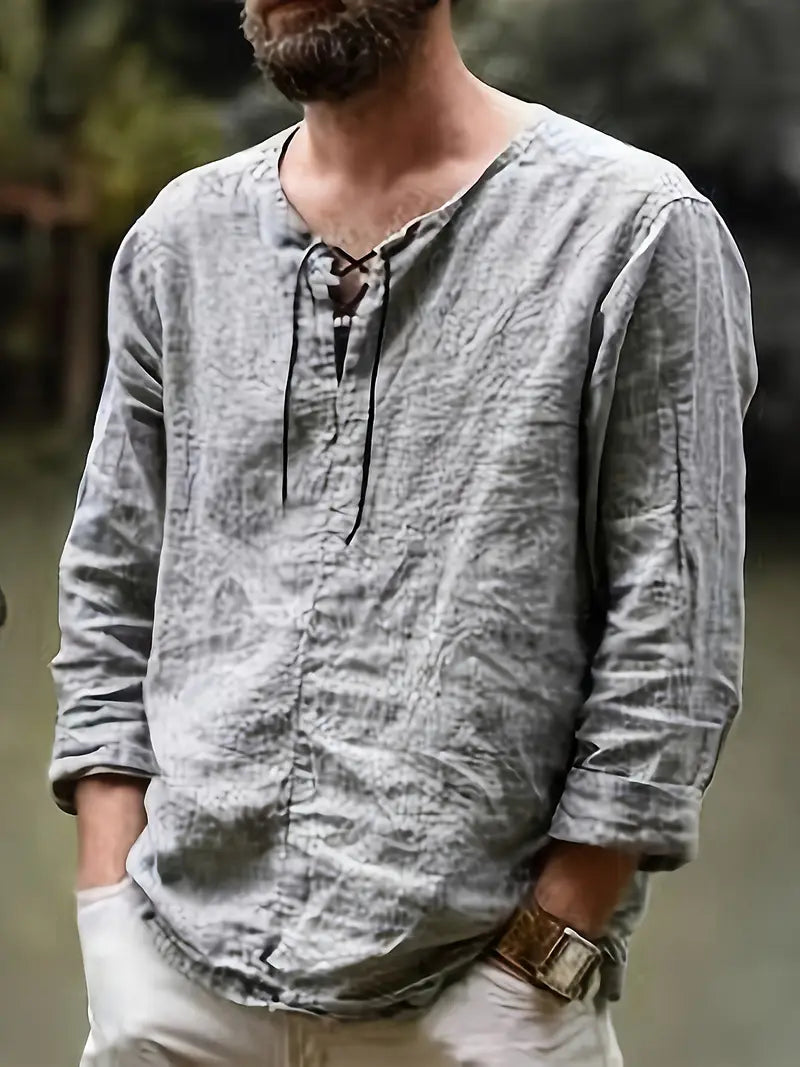 Pawel - Cotton Long Sleeve Shirt