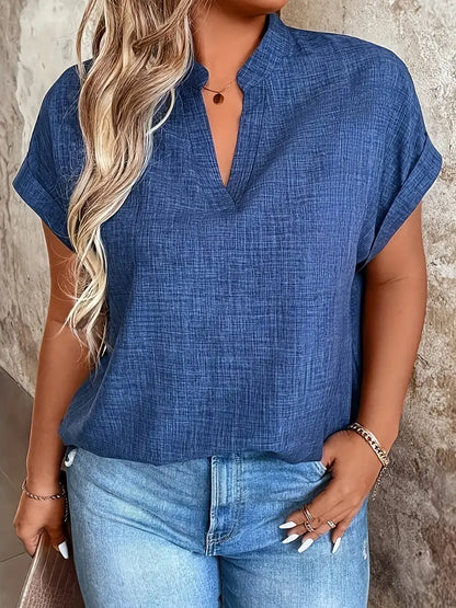 Rosabelle - Casual V Neck Blouse