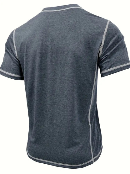 Orazio - Short Sleeve T Shirt With Button