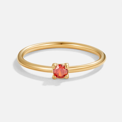 Birthstone Gold Rings