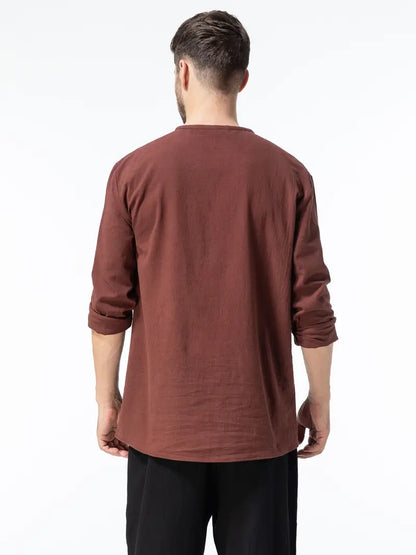 Pawel - Cotton Long Sleeve Shirt