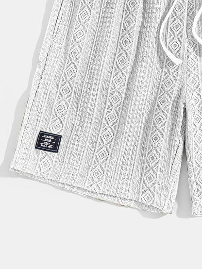 Andrew - Adjustable Drawstring Waist Shorts