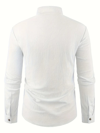 Shayne - Lightweight Cotton Linen Long Sleeve Shirt