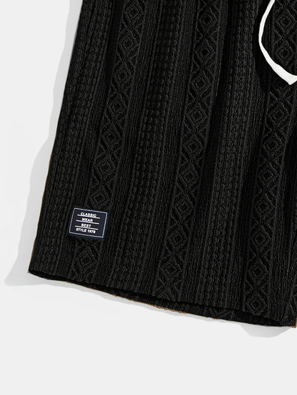 Andrew - Adjustable Drawstring Waist Shorts