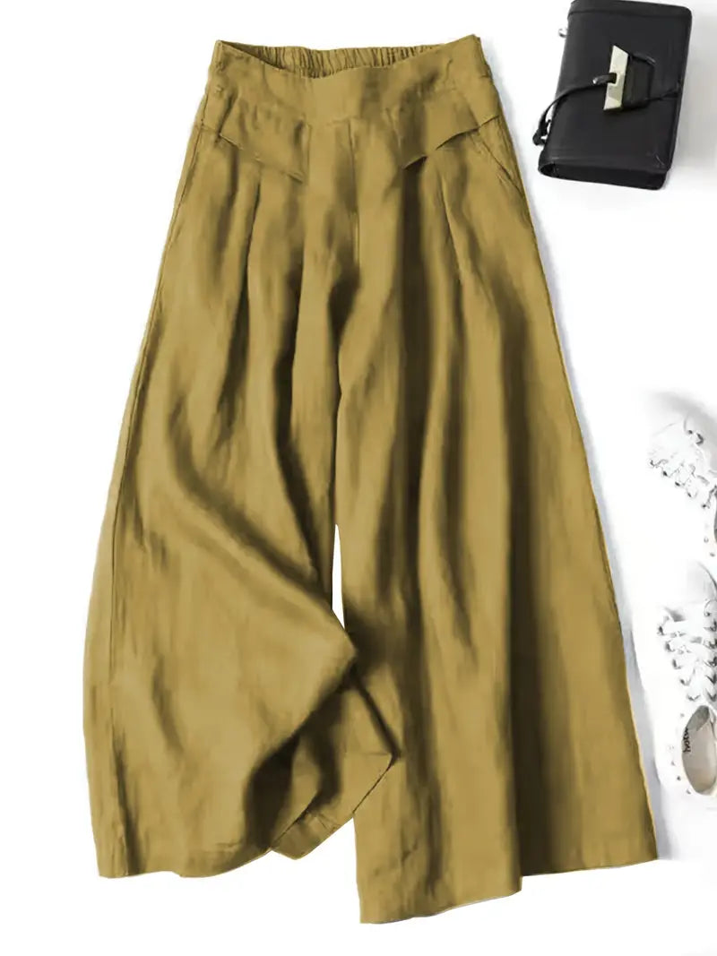 Anina - Linen Wide Leg Pant