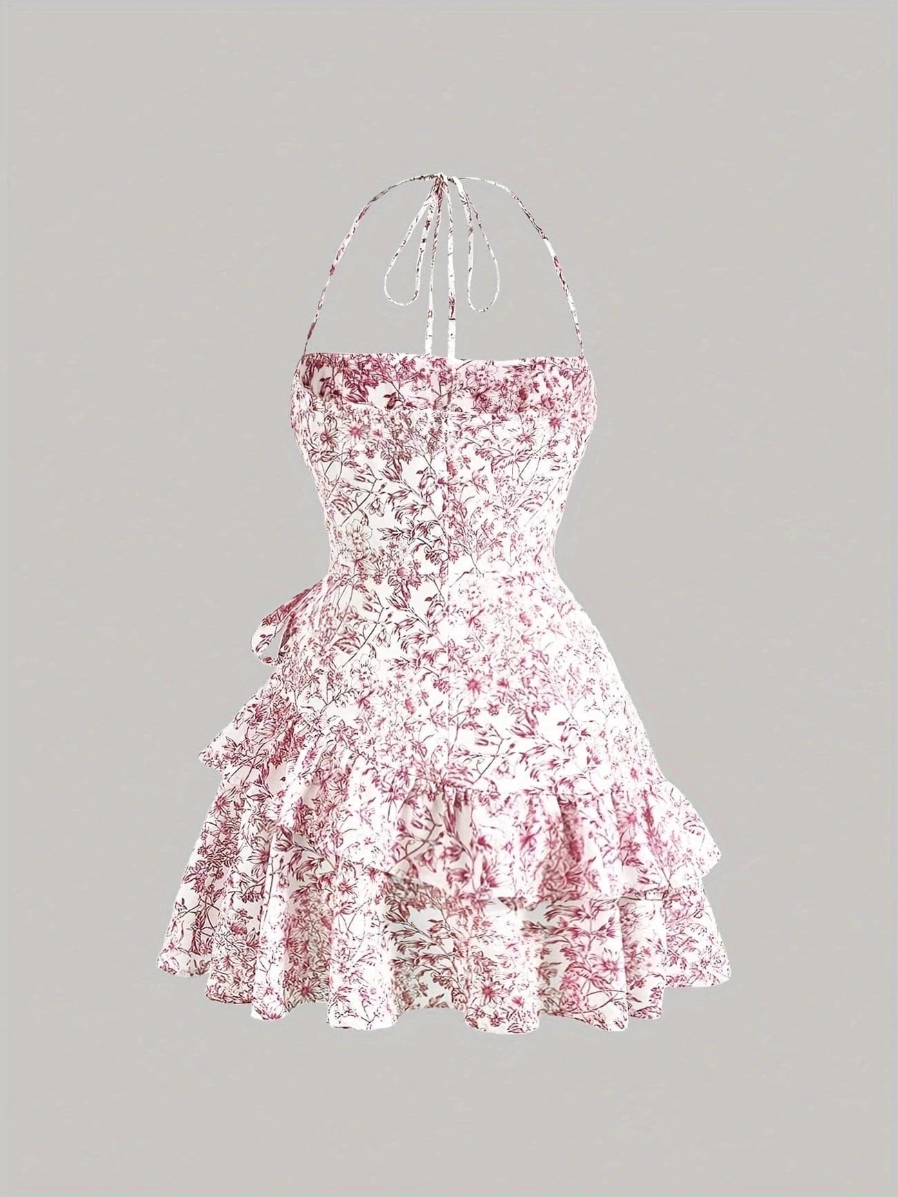 Ortagus - Floral Ruffled Dress