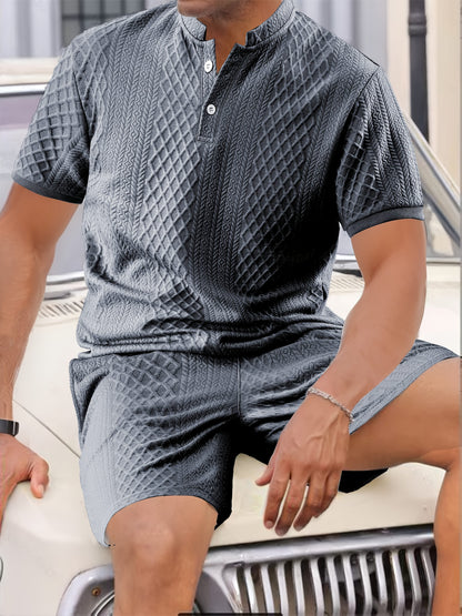 Reginald - Textured Pattern Two Piece Set